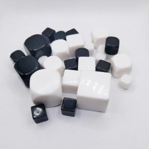 China Casino White Black Blank D6 Dice Six Sided Custom Printed factory