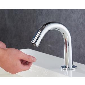 China Non Touch Water Saving 13cm Automatic Kitchen Sink Faucets factory