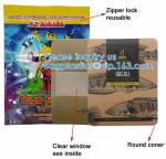 Self-Sealing Zipper Pouch, Resealable Odor Proof Bags, Zip Top Waterproof, Food