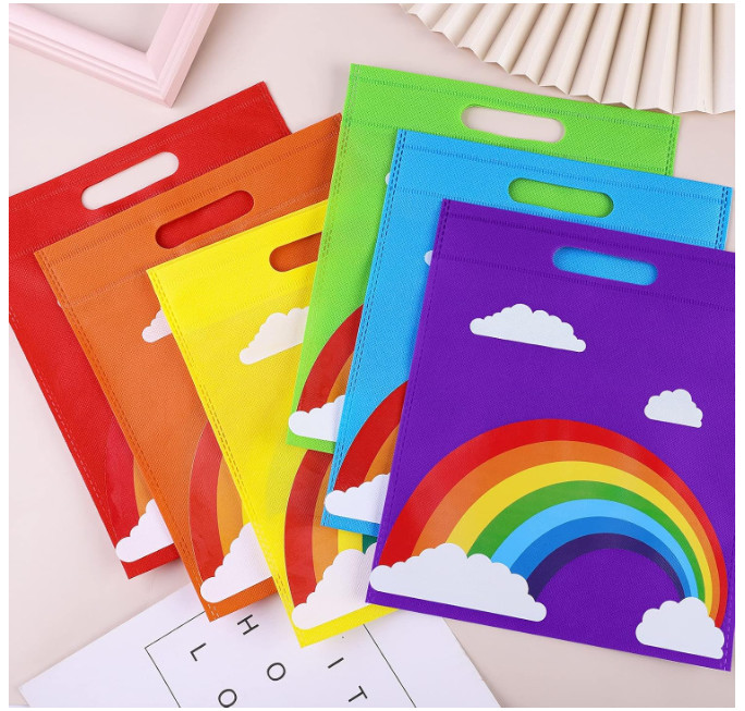 Customized Logo Brand Printing Non Woven Reusable Gift Bag Shopping Bags Retail Shopping