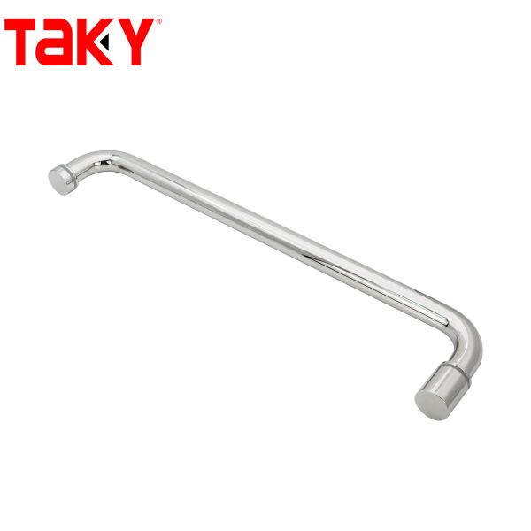 China Europe Style Stainless Steel Shower Glass Door towel bar Single Sided Push Handle factory