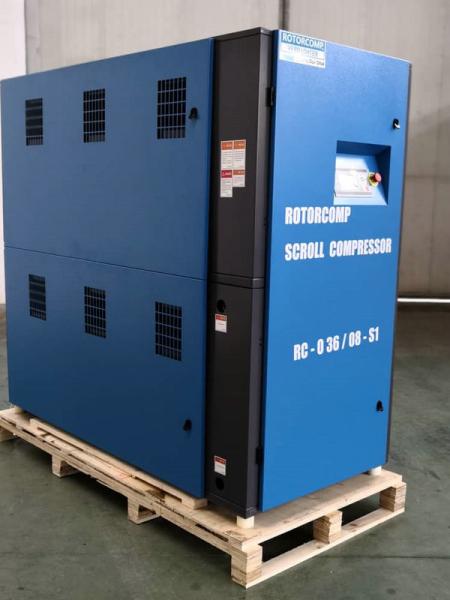 China 10HP Oilless Scroll Air Compressor / Multi Model Oil Free Gas Compressor factory