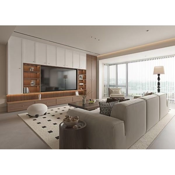 China Functional Whole House Customization Neo Chinese Style Wardrobe Drawer System factory