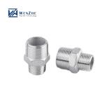 304/316L Stainless Steel BSP/NPT Male Thread Hexagonal Nipple for Water Media 1