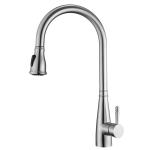Motion Activated Pull Down Kitchen Faucet 18/10 Stainless Steel Rotatable