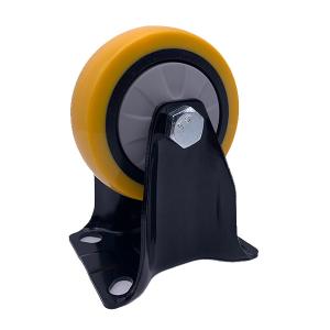 China 4'' Fixed Polyurethane Caster Wheels factory