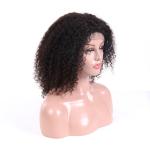 Short Straight Virgin Hair Lace Wigs No Shedding Without Chemical Processed