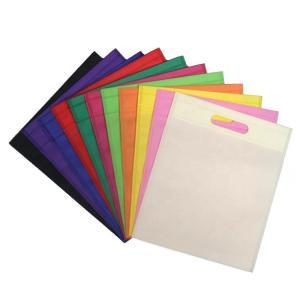 China D Cut Non Woven Bag Multicolor Eco Friendly Packaging Bag SGS Certified factory