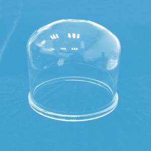 China Clear Borosilicate Glass Tube Dome Large Size Customized Polishing Glass Cover factory