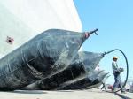 12 Layer Ship Lift Airbag Boat Lift Airbags 2.5m Dia 24m Length