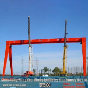 China A Frame Rail Mounted Gantry Crane with Electric Wire Rope Hoist factory