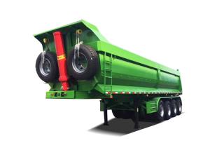 China Q345 Carbon Steel Low Bed Container Trailer Heavy Duty Leaf - Spring Suspension factory