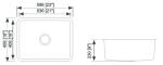 Professional Custom Made Stainless Steel Kitchen Sink Mexican Bathroom Sink with