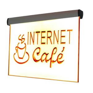 China 6mm led illuminated acrylic sign for indoor advertising on sale