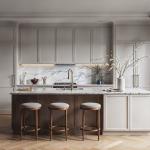 Wood Cabinets Kitchen Set Furniture Modern Kitchen Cupboard Set Cabinet Custom