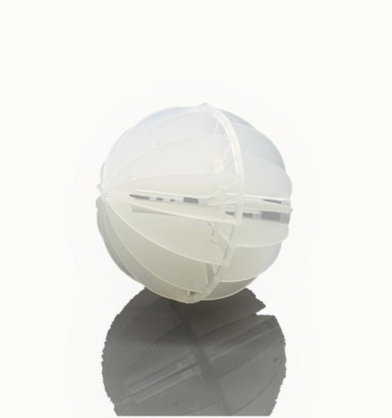 Custom Hollow Plastic Balls Tower Packing PP Tri - Pack Ball 100MM Heat