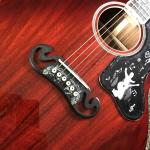 Custom AAAA All Solid KOA Wood 43 Inch Design Jumbo Body Acoustic Guitar Abalone