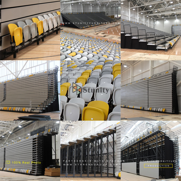 SGS STUNITY Waterproof Retractable Bleacher Seating