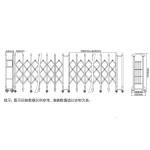 100V Automatic Retractable Gate Iron Simple House Grill Barrier Electric Door