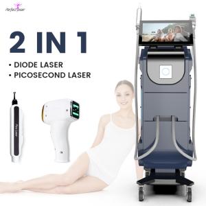 China 4 Probes Best Price Laser Hair Removal 755Nm Picosecond + 808Nm Diode Laser Beauty Machine factory