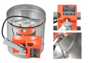 China 16nm Ac220v Hvac Duct Control Stainless Steel Open / Closed Flat Blade factory