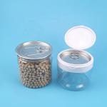Flip Top Cap Cashew Nuts Plastic Container Jar 310ml 120g Airtight Clear Candy
