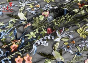 China Charming African Embroidery Lace Fabric Saree Mesh For Woman Dress factory