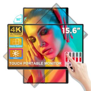 China Patented Slim Bezel Laptop External Screen 15.6 Inch 4k Macbook Portable Monitor factory