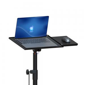 China Portable Folding Laptop Tripod Stand With Mouse Tray Wheels factory