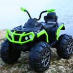 Unisex 12V Electric Ride On Car For Kids To Drive ATV with All-Terrain Oversized