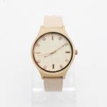 Modern Pink Minimalist Leather Watch For Women 3-10 ATM Water Resistant