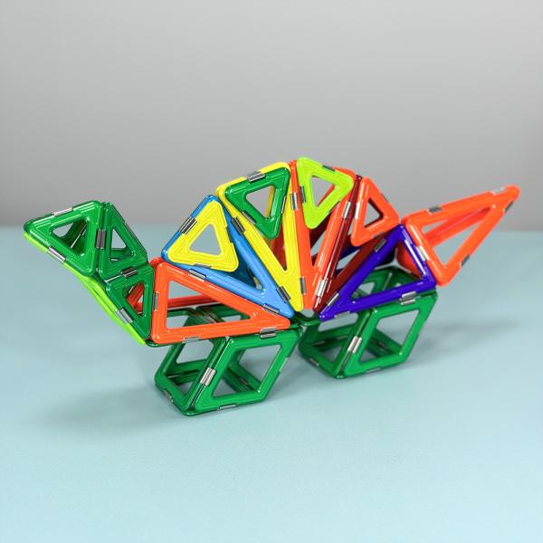Kids Colorful Animals Versatilen Magnetic Blocks Grass Eating Dinosaur Magnetic