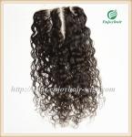 Lace top closure 5''x5''brazilian virgin hair natural color wave 10''-24''L