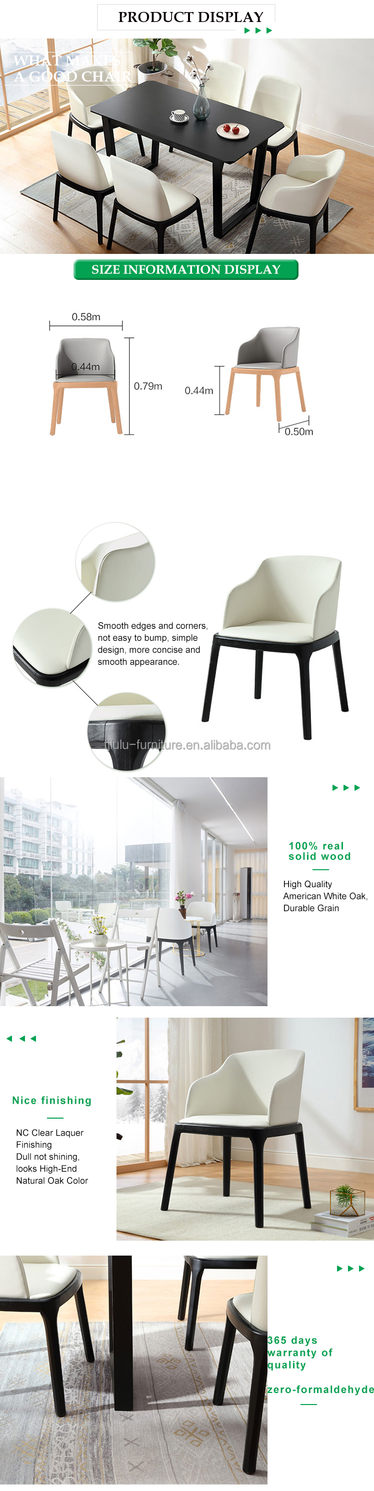 Nordic Gray Luxury Fully Fabric Upholstered Dining Chair Luxury Modern Style for Dining Room Furniture