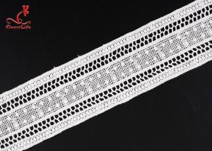 China 5.2cm Width Water Soluble Lace Trimming For Straight Skirt Tail Design factory