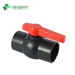Water Supply BS Standard Light Blue PVC Compact Ball Valve with Socket
