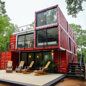 China Foldable Flat Pack Container House , Office Container House Modular Prefabricated House factory