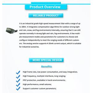 UNIVO UBJG-03Y Traffic Flow Statistics Collision Lidar Sensor with 0.1-100m