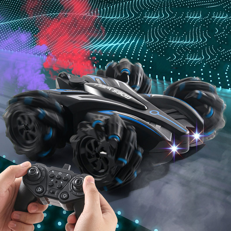 Ready-to-Go 4WD SUV Double Sided Stunt Drift Remote Control Car with Turn Left Function