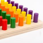 ISO9001 Educational Wooden Montessori Baby Toys Wooden Memory Matchstick Chess