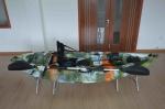 Single 9 Foot Motor Powered Kayak Roto Molded Easily Maneuverable Eco - Friendly