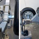 120LBS Trailer Spare Tire Mount Metal Fabrication Products Hitch Spare Tire