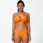 Tiered Layer Tie a Knot Front Top With Low waist Bikini swimsuit high cut