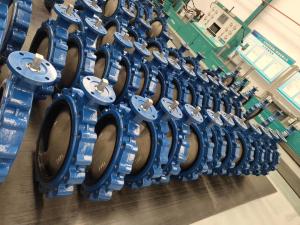 China Long Handle Water Butterfly Valve Pn16 SS316 ALBZ Electric Operated Liquid Valve factory