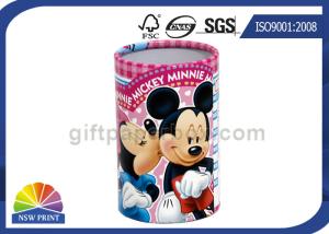 China CMYK Printing Rolled Edge Hemming Paper Cylinder Containers For Pen Brush factory