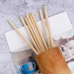 China Disposable Natural Reed Drinking Straws 18cm compostable boba straws factory
