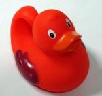 Educational Bath Toys Baby Blue Rubber Ducks Floating 8.3cm Length 40 Gram