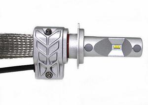 China Fanless H7 LED Car Headlights, Led Replacement Headlight Bulbs 6500K DC12V-24V factory