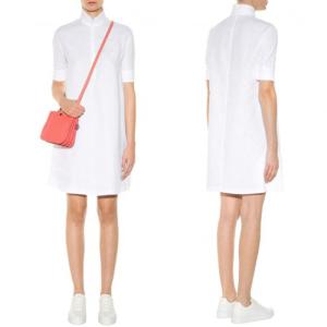 China Latest Women Casual Clothing Dresses White Pure Dress Linen factory