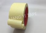 Different Colors Paper Masking Tape , Crepe Paper Coated Masking Tape With Paper